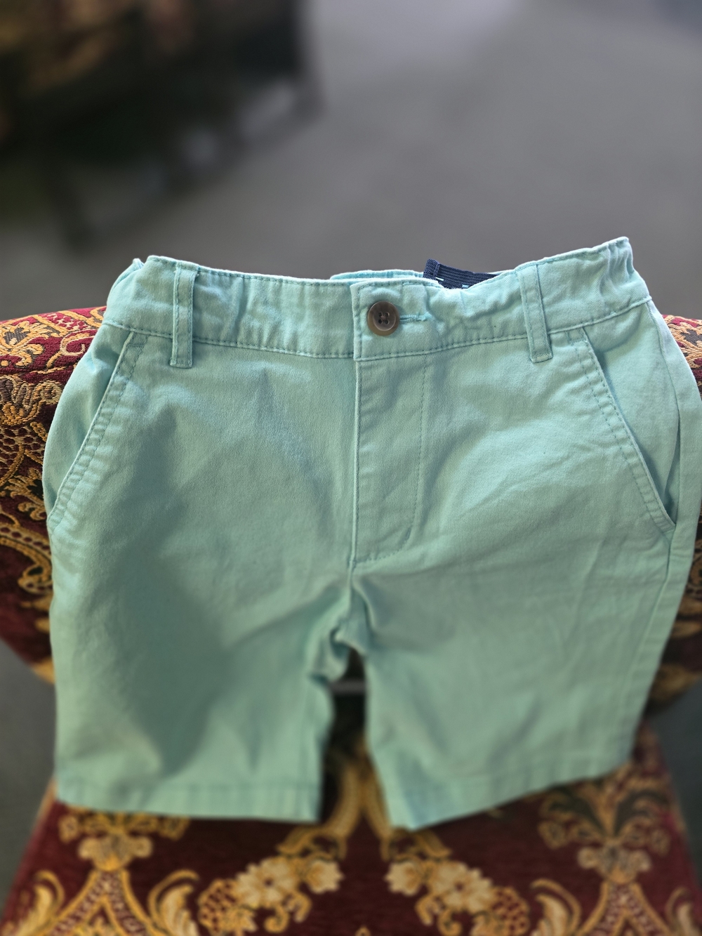 Old Navy Kids' Aqua Shorts — Size 8 Adjustable Waist